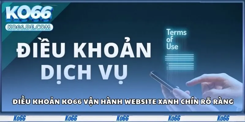 Điều Khoản Ko66 100% Quyền Lợi Cược Thủ Được Bảo Vệ 1 Điều khoản Ko66 vận hành website xanh chín rõ ràng